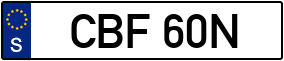 Trailer License Plate